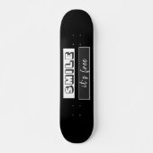 Motivatie prijsopgave: gratis casual zwart persoonlijk skateboard (Voorkant)