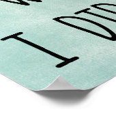 Motivatie prijsopgave. Ik kan, ik zal het doen. Poster (Hoek)