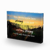 Motivatie prijsopgave: je weet nooit hoe sterk... fotoblokken (Rechts)