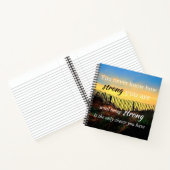 Motivatie prijsopgave: je weet nooit hoe sterk... notitieboek (Binnen)