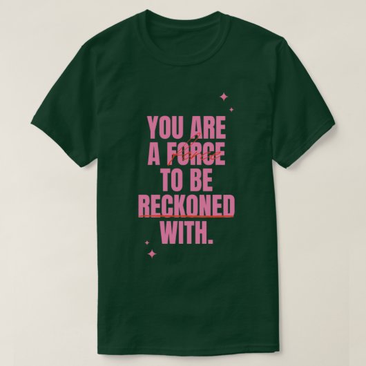 Motivatie prijsopgave Levensverandering 36 T-shirt (Design voorkant)