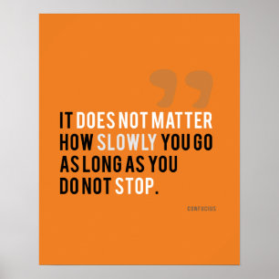 motivatie prijsopgave niet stoppen inspirerend poster