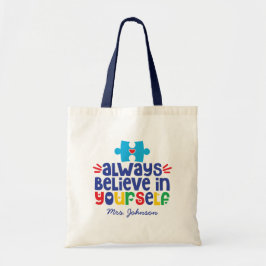 Motivatie prijsopgave | Personeel voor autisme-ler Tote Bag