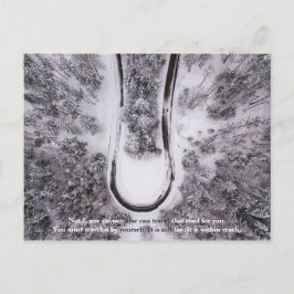 motivatie prijsopgave: "Reis die weg voor u" Briefkaart