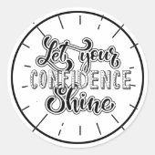 Motivatie prijsopgave ronde sticker (Voorkant)