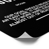 Motivatie prijsopgave voor een doel poster (Hoek)