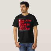 Motivatie prijsopgave voor Focus Typography T-shirt (Voorkant volledig)