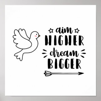 motivatie prijsopgave voor "im High Dream Bigger" Poster