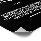 Motivatie prijsopgave voor inspanningen poster (Hoek)