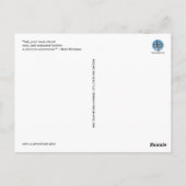 Motivatie prijsopgave voor "Koel en samengesteld"  Briefkaart (Achterkant)