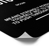 Motivatie prijsopgave voor persistentie poster (Hoek)