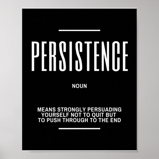 Motivatie prijsopgave voor persistentie poster (Voorkant)