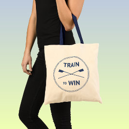 Motivatie prijsopgave voor sport om te winnen tote bag