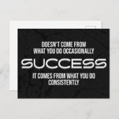 Motivatie prijsopgave voor succes briefkaart (Voorkant / Achterkant)