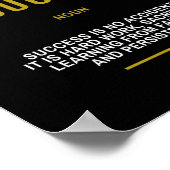 Motivatie prijsopgave voor succes poster (Hoek)