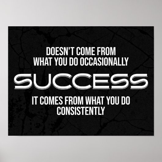 Motivatie prijsopgave voor succes poster (Voorkant)