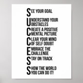 Motivatie prijsopgave voor succes poster (Voorkant)