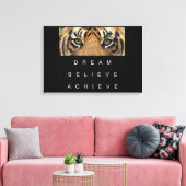 motivatie prijsopgave voor tijgerogen canvas afdruk (Insitu (Woonkamer))