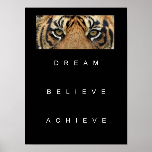 motivatie prijsopgave voor tijgerogen poster (Voorkant)