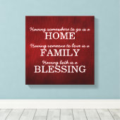 Motivatie prijsopgave voor typografie canvas afdruk (Insitu (Houten vloer))