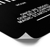 Motivatie prijsopgave voor vertrouwen poster (Hoek)