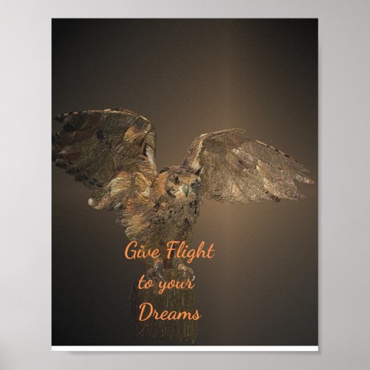Motivatie prijsopgave voor vogels geeft licht aan poster (Voorkant)