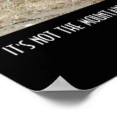 Motivatie prijsopgave voor weerstandsbergbeklimmin poster (Hoek)