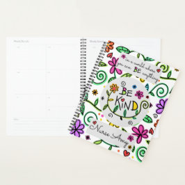 Motivatie prijsopgave voor 'Wees aardig', vrolijk  Planner