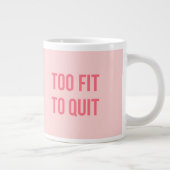 Motivatie prijsopgave voor werkout, geschikt voor  grote koffiekop (Rechts)