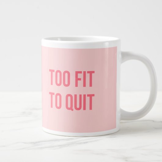 Motivatie prijsopgave voor werkout, geschikt voor  grote koffiekop (Rechts)