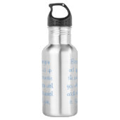Motivatie prijsopgave waterfles  (Achterkant)