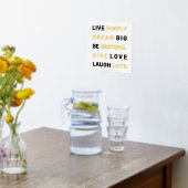 Motivatie prijsopgave wit en goud folie afdrukken (Laag (Keuken))