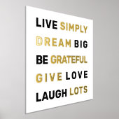 Motivatie prijsopgave wit en goud folie afdrukken (Laagn)