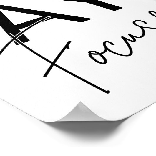 Motivatie prijsopgaven voor zwart-wit en blijf cen poster (Hoek)