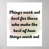 Motivatie prijzen en gezegden wandkunst poster (Voorkant)