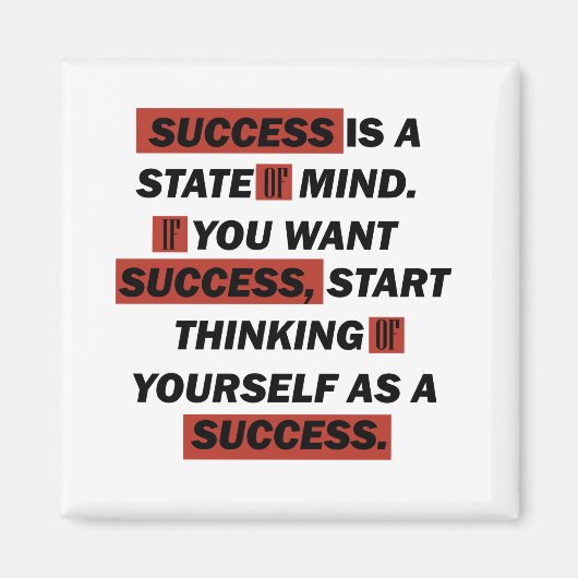 motivatie prijzen voor succes magneet (Voorkant)