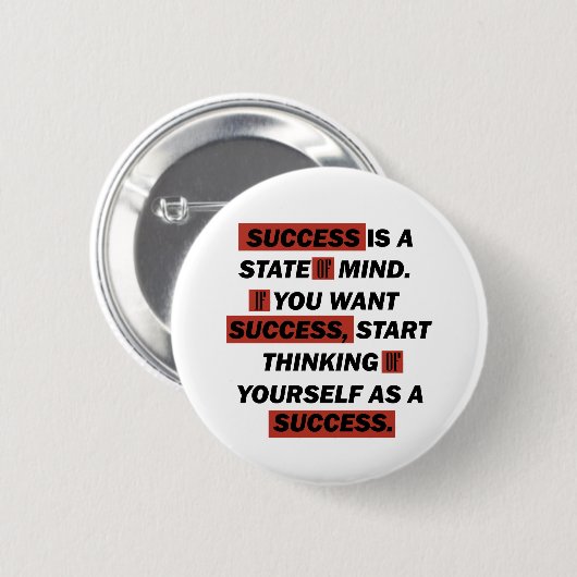 motivatie prijzen voor succes ronde button 5,7 cm (Voorkant /achterkant)