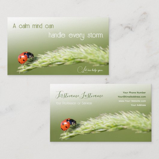 Motivatie psychologen en psychotherapeuten visitekaartje (Voorkant / Achterkant)