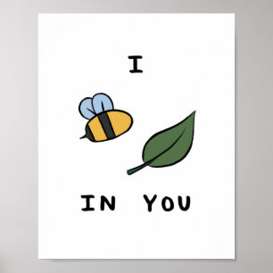 Motivatie Puns Beeleaf Poster