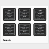 Motivatie Quote aangepaste kleur stickers (Vel)