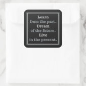Motivatie Quote aangepaste kleur stickers (Tas)