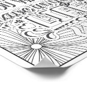 Motivatie Quote Adult Coloring Poster (Hoek)
