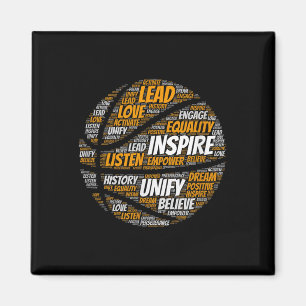 Motivatie quote Basketbal Inspirerende woorden Magneet