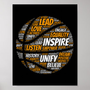 Motivatie quote Basketbal Inspirerende woorden Poster