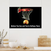 Motivatie Quote Basketbal Sport Inspirerend Poster (Keuken)