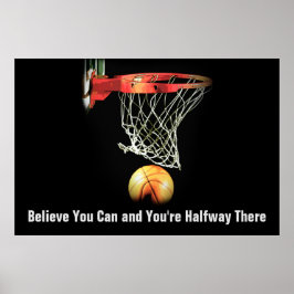 Motivatie Quote Basketbal Sport Inspirerend Poster