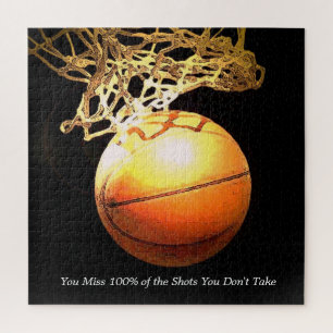 Motivatie Quote Basketball Creative Sports Art Legpuzzel