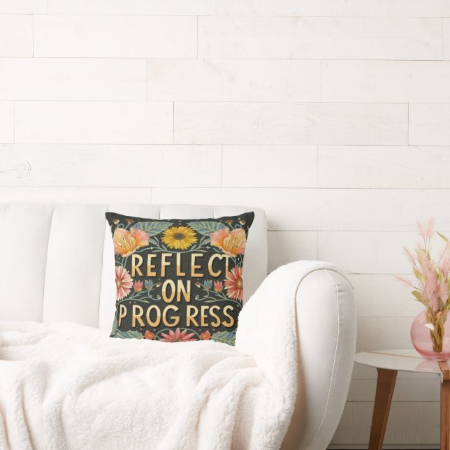 MOTIVATIE QUOTE CLASSIC FLORAL KUSSEN (Bank)