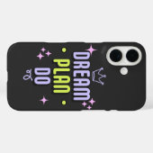 Motivatie Quote Dream. Plan. Doen. Case-Mate iPhone Case (Achterkant (horizontaal))