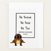 Motivatie Quote Eekhoorn Leuke Witte Naam 2026 Planner (Voorkant)